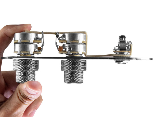 920D Custom JB-CON-C Pre-Wired Control Plate w/Concentric Knobs for J-Style Bass