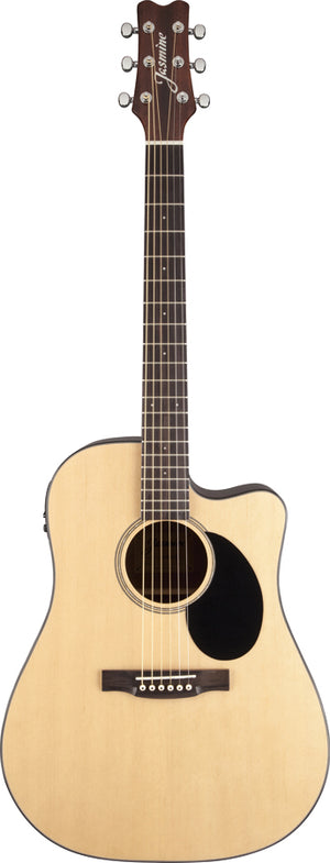 Jasmine JD36CE-NAT Dreadnought Acoustic-Electric Cutaway Guitar