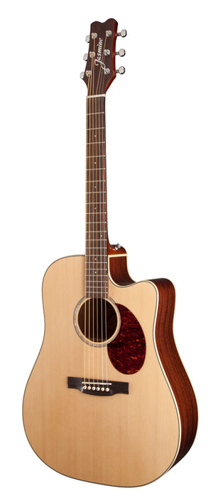 Jasmine JD37CE-NAT Solid-Top Dreadnought Acoustic-Electric Guitar
