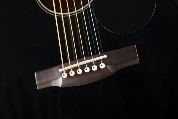 Jasmine JD93CE-BLK Black Dreadnought Acoustic-Electric Guitar w/CASE