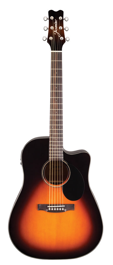 Jasmine JD39CE-SB Sunburst Acoustic-Electric Guitar with CASE