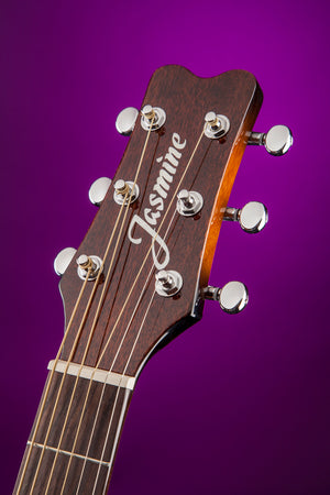 Jasmine JD39-NAT Dreadnought Acoustic Guitar with CASE