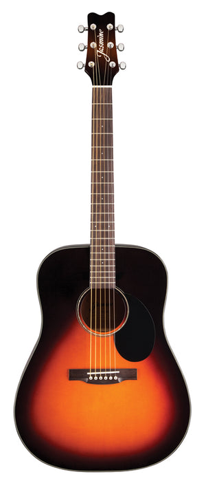 Jasmine JD39-SB Sunburst Dreadnought Acoustic Guitar with CASE