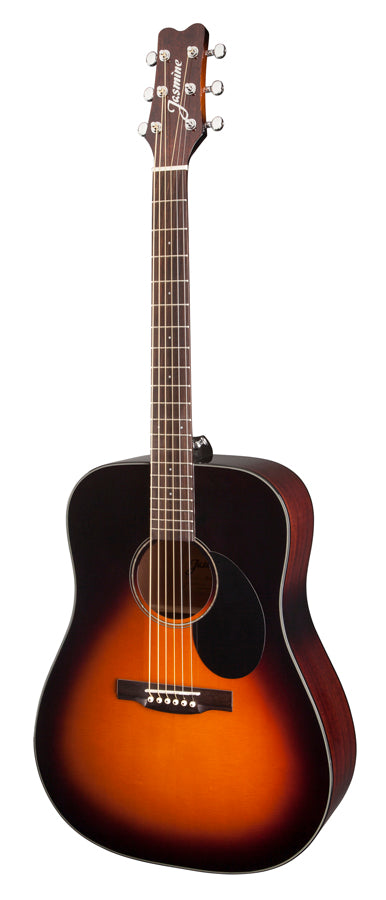 Jasmine JD39-SB Sunburst Dreadnought Acoustic Guitar with CASE