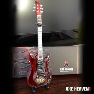 AXE HEAVEN Official Jerry Garcia Top Hat Dead Head Tribute Miniature Guitar Gift