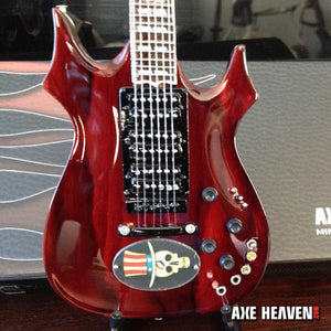 AXE HEAVEN Official Jerry Garcia Top Hat Dead Head Tribute Miniature Guitar Gift
