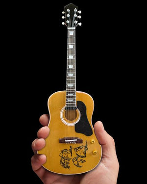 AXE HEAVEN John Lennon “Give Peace a Chance” MINIATURE Acoustic Guitar Display