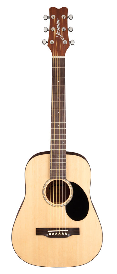 Jasmine JM10-NAT Mini Natural Travel Acoustic Guitar with Gig Bag