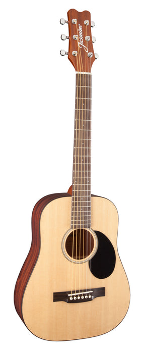 Jasmine JM10-NAT Mini Natural Travel Acoustic Guitar with Gig Bag