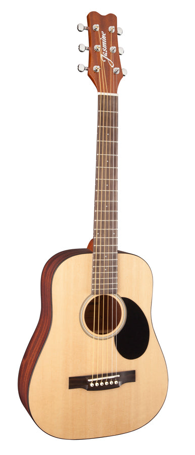 Jasmine JM10-NAT Mini Natural Travel Acoustic Guitar with Gig Bag
