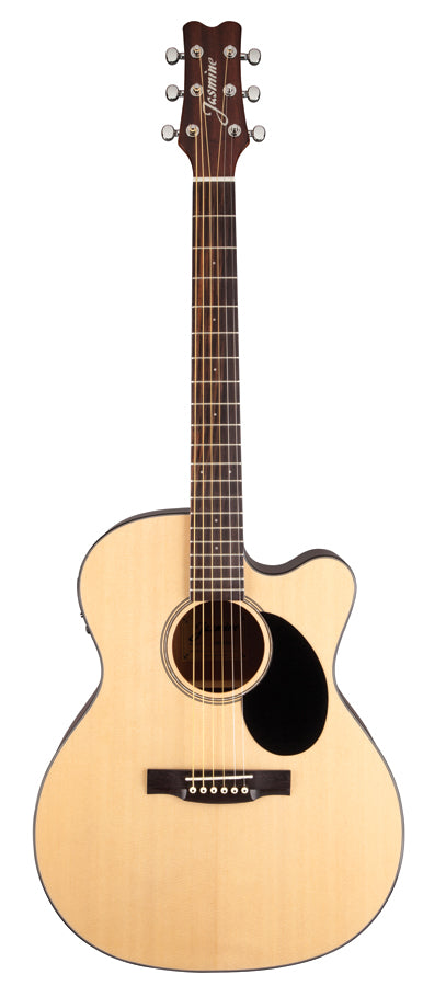 Jasmine JO36CE-NAT Orchestra Acoustic-Electric Cutaway Guitar