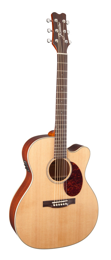 Jasmine JO37CE-NAT Solid-Top Orchestra Acoustic-Electric Guitar
