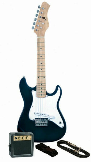 J. Reynolds Childrens/Kids Mini-Electric Guitar Prelude Package - Black
