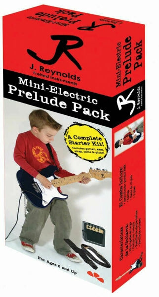 J. Reynolds Childrens/Kids Mini-Electric Guitar Prelude Package - Black