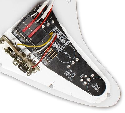 EMG KH21 Kirk Hammett Active Pickup Prewired/Loaded Guitar Pickguard Set, White