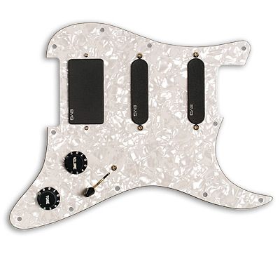 EMG KH20 Pro Kirk Hammett Active Pickup Prewired/Loaded Guitar Pickguard, White
