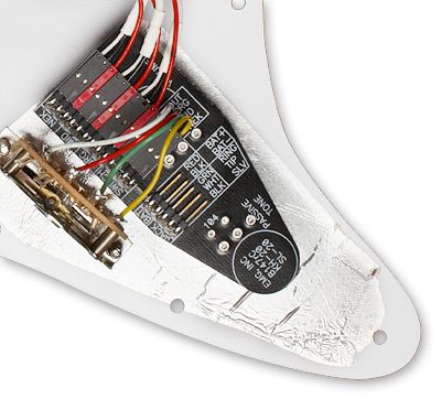 EMG KH20 Pro Kirk Hammett Active Pickup Prewired/Loaded Guitar Pickguard, White