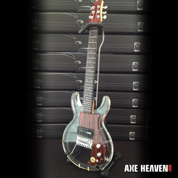 AXE HEAVEN Dave Grohl’s Dan Armstrong See-Through Acrylic Miniature Guitar Display Gift