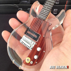 AXE HEAVEN Dave Grohl’s Dan Armstrong See-Through Acrylic Miniature Guitar Display Gift