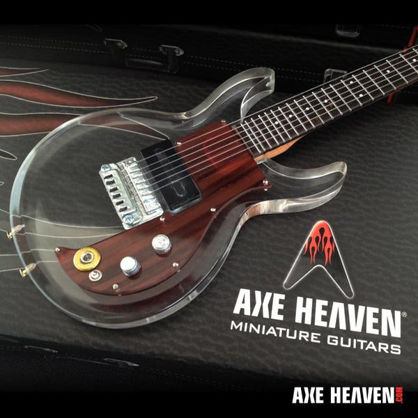 AXE HEAVEN Dave Grohl’s Dan Armstrong See-Through Acrylic Miniature Guitar Display Gift