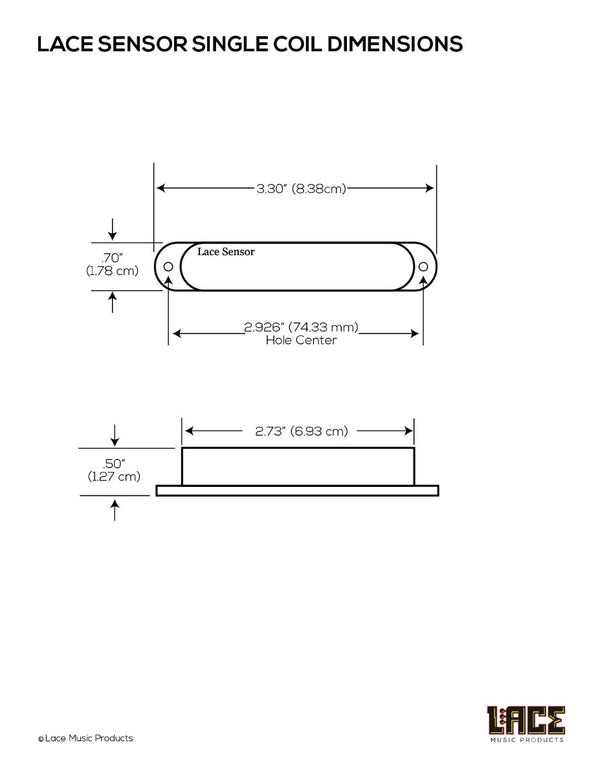 Lace Sensor Red Pickup for Strat, White, 21141-01