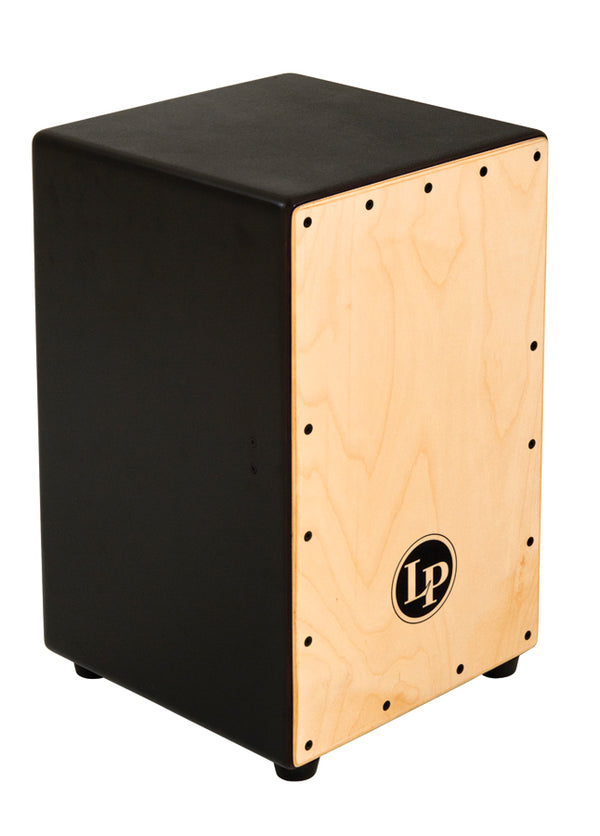 Latin Percussion LP1426 Adjustable Cajon Drum - Black Finish w/ Birch Wood Plate