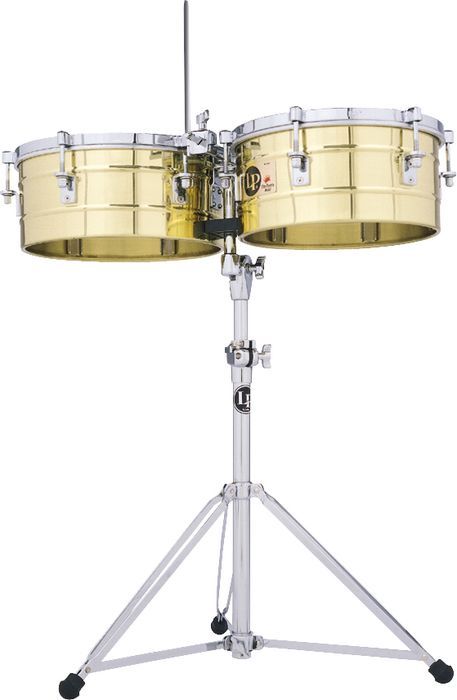 LP Latin Percussion Tito Puente Timbales 14" & 15" - Brass