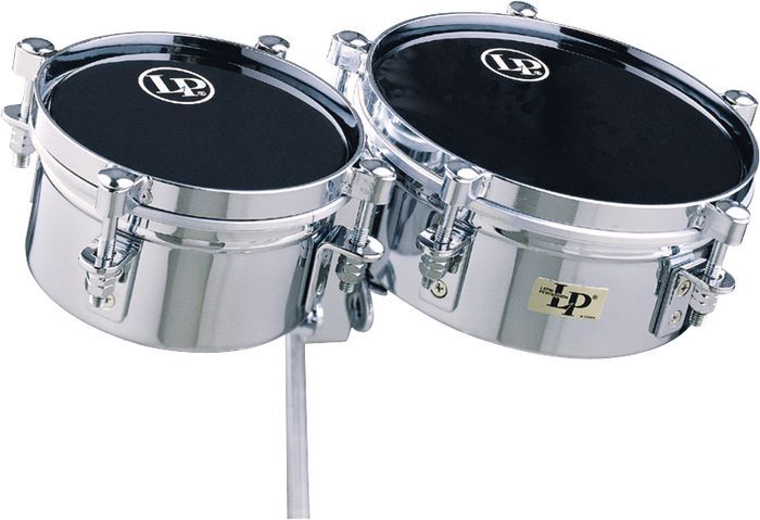 LP Latin Percussion 6" & 8" Mini Timbales & Mounting Bracket