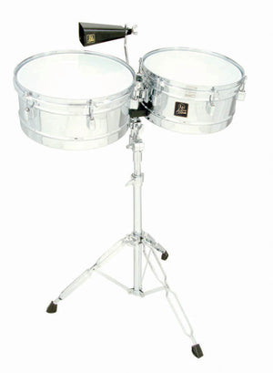 LP Latin Percussion Aspire 13" & 14" Chrome Finish Timbales