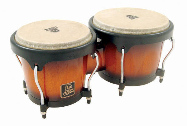 LP Latin Percussion Aspire Wood Bongos Vintage Sunburst