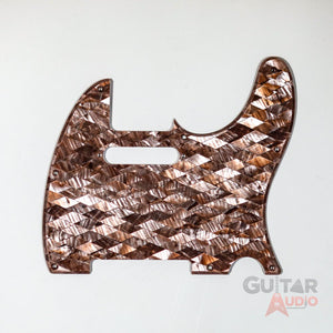 D'Andrea Pro Telecaster/Tele 8-Hole Guitar Pickguard - Mauve Diamond