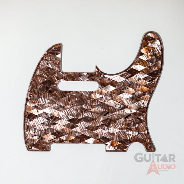 D'Andrea Pro Telecaster/Tele 8-Hole Guitar Pickguard - Mauve Diamond