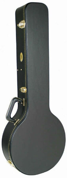 MBT Hardshell Wood Banjo Case - Black Tolex Covering - MBTBANWBK