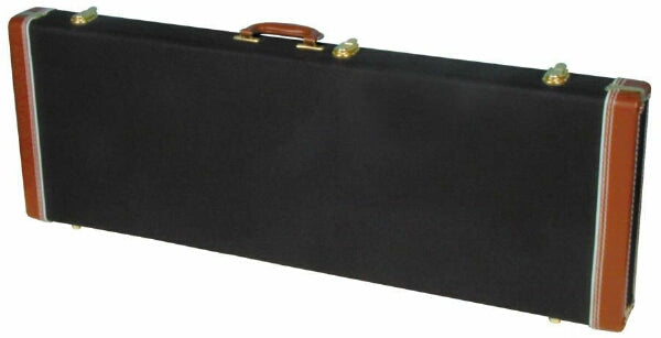 MBT Universal Hardshell Electric Guitar Case - Black/Brown Nylon Covered