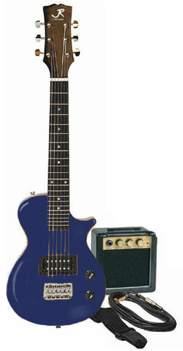 J. Reynolds Childrens/Kids Mini-Electric Guitar Prelude Package - Sparkle Blue