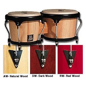 LP Latin Percussion Aspire Wood Bongos - Dark Wood