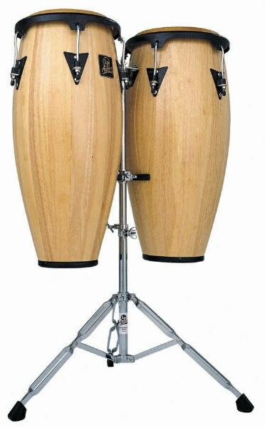 LP Latin Percussion Aspire 10" & 11" Congs - Natural w/Stand