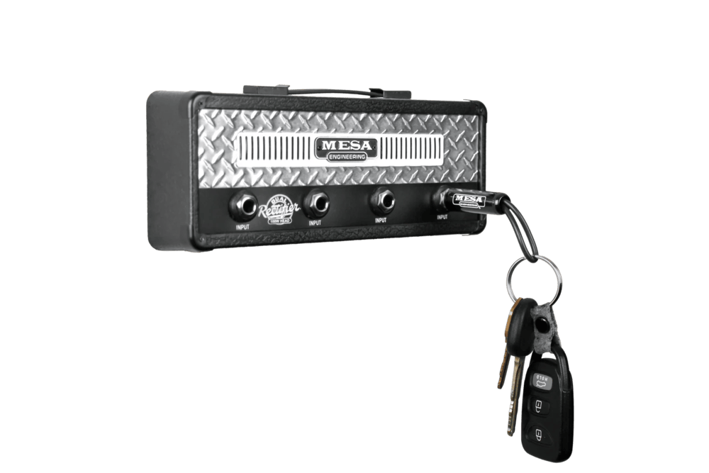 Pluginz X Mesa Boogie Dual Rectifier Jack Rack Keychain Holder, Musician Gift