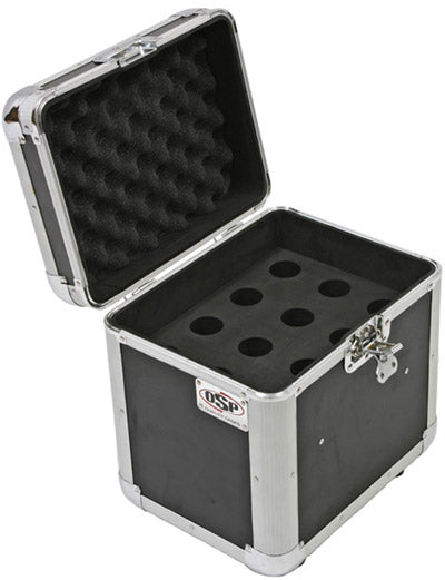 OSP ATA 12-Slot Space Microphone ATA Road Flight Tour Travel Mics Case