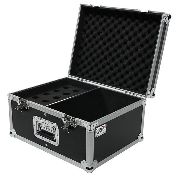 OSP ATA 15-Slot Space Microphone ATA Road Flight Tour Travel Transport Mic Case