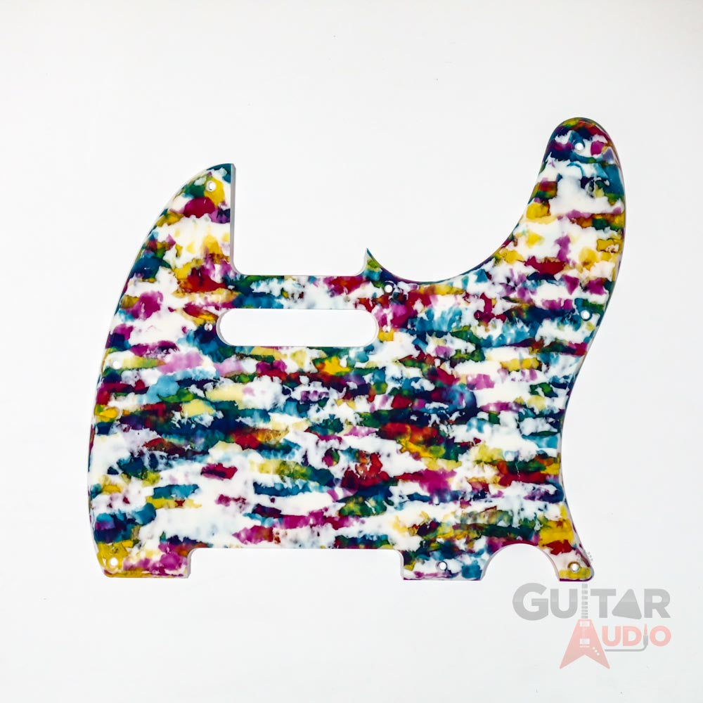 D'Andrea Pro Telecaster/Tele 8-Hole Guitar Pickguard - Multi Pastel
