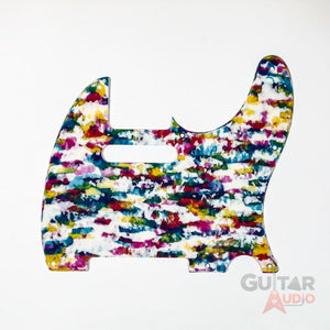 D'Andrea Pro Telecaster/Tele 8-Hole Guitar Pickguard - Multi Pastel