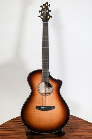 Breedlove USA Concert CE Acoustic-Electric Guitar, Whiskey Burst Sitka Spruce/Myrtlewood