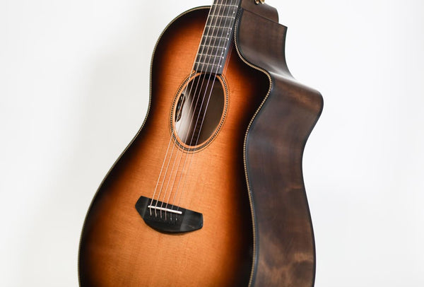 Breedlove USA Concert CE Acoustic-Electric Guitar, Whiskey Burst Sitka Spruce/Myrtlewood