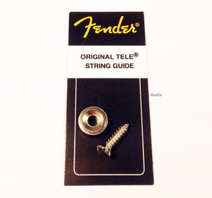 Genuine Fender Tele/Telecaster Guitar CHROME String Tree Guide w/ Mounting Screw