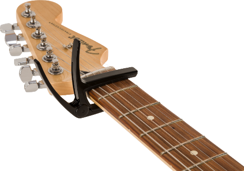 Genuine Fender Laurel Clip-on Lightweight Aluminum Electric Guitar Capo, Black