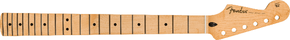 Fender Stratocaster/Strat Reverse Headstock Neck, Maple, 9.5", Modern "C"