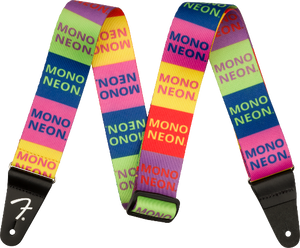 Genuine Fender 2" MonoNeon Logo Guitar Strap, Multi-Color, 099-0623-071