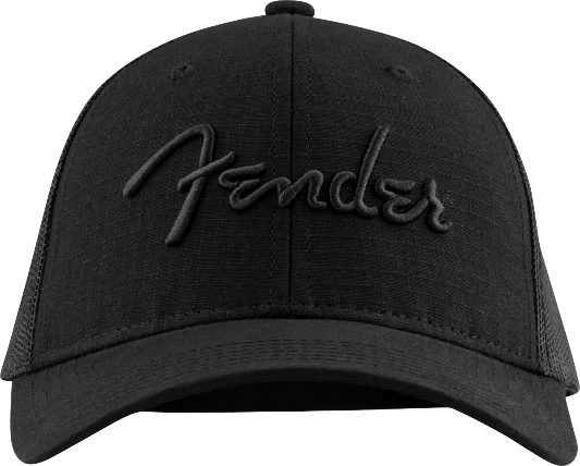 Genuine Fender Snap Back Pick Holder Hat, Black, One Size