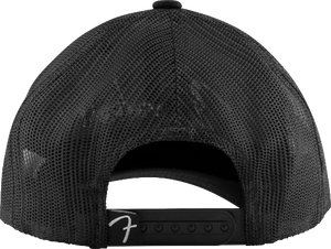 Genuine Fender Snap Back Pick Holder Hat, Black, One Size
